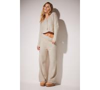 PixieGirl Women's Petite Fluffy Fleece Cardigan in Light Beige | Size: 10-12 PixieGirl Light Beige 10-12