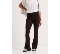 PixieGirl Women's Petite Fold Over Flared Leggings in Chocolate | Size: 12 PixieGirl Chocolate 12