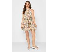 PixieGirl Women's Petite Halter Mini Dress in Cream | Size: 16 PixieGirl Cream 16