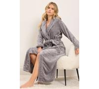 PixieGirl Women's Petite Hooded Dressing Gown in Grey | Size: 12-14 PixieGirl Grey 12-14