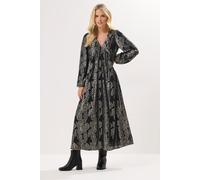 PixieGirl Women's Petite Jacquard Floral Dress in Black | Size: 8 PixieGirl Black 8