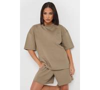 PixieGirl Women's Petite Jersey T-Shirt & Shorts Set in Brown | Size: 12 PixieGirl Brown 12