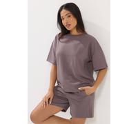 PixieGirl Women's Petite Jersey T-Shirt & Shorts Set in Plum | Size: 12 PixieGirl Plum 12