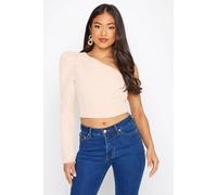 PixieGirl Women's Petite One Shoulder Top in Pink | Size: 8 PixieGirl Pink 8
