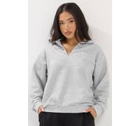 PixieGirl Women's Petite Oversized Sweatshirt in Grey | Size: 10 PixieGirl Grey 10