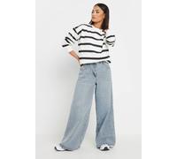 PixieGirl Women's Petite Palazzo Wide Leg Jeans in Light Blue | Size: 16