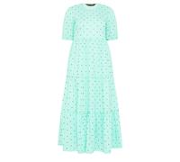 PixieGirl Women's Petite Polka Dot Tiered Maxi Dress in Mint | Size: 12