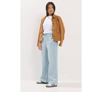 PixieGirl Women's Petite Pull-On Wide Leg Jeans in Light Blue | Size: 12 PixieGirl Light Blue 12