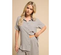 PixieGirl Women's Petite Short Sleeve Shirt in Stone | Size: 12 PixieGirl Stone 12