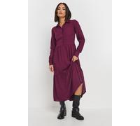 PixieGirl Women's Petite Sleeved Smock Dress in Burgundy | Size: 12 PixieGirl Burgundy 12