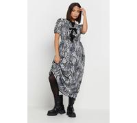 PixieGirl Women's Petite Snake Print Dress in Grey | Size: 14