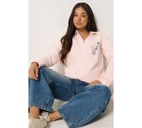PixieGirl Women's Petite Snoopy Embroidered Sweatshirt in Pink | Size: 16 PixieGirl Pink 16