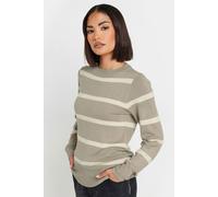 PixieGirl Women's Petite Stripe Jumper in Light Beige | Size: 10-12 PixieGirl Light Beige 10-12