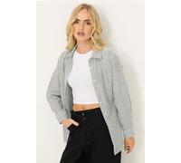 PixieGirl Women's Petite Stripe Shirt in Grey | Size: 10 PixieGirl Grey 10