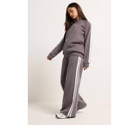 PixieGirl Women's Petite Stripe Sweatshirt & Wide Leg Joggers Set in Purple | Size: 16 PixieGirl Purple 16