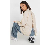 PixieGirl Women's Petite Stripe Tie Back Shirt in Brown | Size: 10 PixieGirl Brown 10