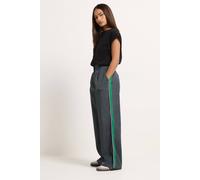 PixieGirl Women's Petite Striped Formal Trousers in Grey | Size: 18