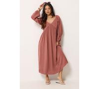 PixieGirl Women's Petite Tie Smock Dress in Pink | Size: 10 PixieGirl Pink 10