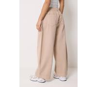 PixieGirl Women's Petite Tie Waist Wide Leg Jeans in Stone | Size: 16S PixieGirl Stone 16S