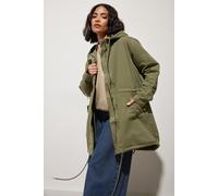 PixieGirl Women's Petite Twill Parka Coat in Green | Size: 10 PixieGirl Green 10