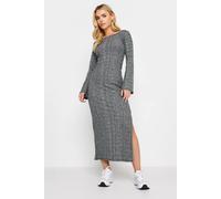 PixieGirl Women's Petite Twist Back Midi Dress in Mid Grey | Size: 14