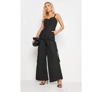 PixieGirl Women's Petite Utility Wide Leg Jumpsuit in Black | Size: 14 PixieGirl Black 14