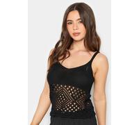 PixieGirl Women's Petite Vest Top in Black | Size: 16