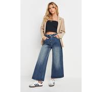 PixieGirl Women's Petite Wide Leg Cropped Jeans in Blue | Size: 16 PixieGirl Blue 16