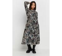 PixieGirl Women's Petite Woven Abstract Midaxi Dress in Blue | Size: 14 PixieGirl Blue 14