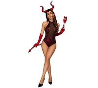 Pixiemain Womens Sexy Devil Queen Halloween Costume Valentines Day Party Dress Size XS