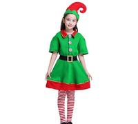 Pixies Costume For Kids Classic Christmas Gnome Outfit, Red/Green