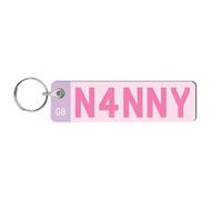 Pixie's Gifts Custom License Plate Keychain - Personalised Number Plate Keyring - Mini Number Plate Key Ring - Name Plate Keychain - Just Passed Milestones