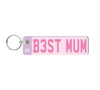 Pixie's Gifts Custom License Plate Keychain - Personalised Number Plate Keyring - Mini Number Plate Key Ring - Name Plate Keychain - Just Passed Milestones