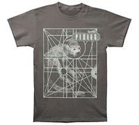 Pixies Men's Monkey Grid T-Shirt X-Large Charcoal, Charcoal, XL