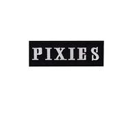 Pixies Silver Independent Band Music Patch Badge Embroidered Iron on Applique Souvenir Accessory