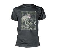 Pixies Unisex Adult Monkey Grid T-Shirt (XXL) (Grey)