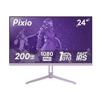 Pixio PX248 Wave Purple 24 inch 200Hz Refresh Rate FHD 1080p Resolution Fast IPS Panel 1ms GTG Response Time Built-in Speakers Gaming Monitor with Adaptive Sync