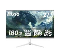 Pixio PX278 Wave White 27 inch 180Hz Refresh Rate Quad HD 1440p Resolution AMD FreeSync Fast IPS Panel 1ms GTG Response Time Built-in Speakers Gaming Monitor
