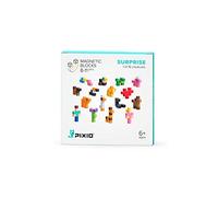 PIXIO Surprise Series 11 Blocks max. Magnetic Blocks Set with Free App, Mystery Box of 8-bit Pixel Art Building Blocks, Stress Relief Desk Toys, Gift for Geek