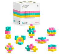 PIXIO Sweet - Tiny Magnetic Blocks Building Toy in The Pixel Art Style with Free App - 5/16" Plastic Cubes with 6 Magnets Inside - Open Ended Toy - Creativity Toy for Ages 6+ - 60pcs