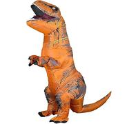 PixiPals Inflatable Dinosaur Costume for Adult Blow up T-rex Costume Funny Dino Halloween Party Fancy Dress Outfit