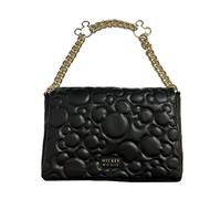 Disney Mickey Mouse Black Quilted Shoulder Bag Purse With Gold Chain Handle Primark