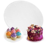 PixiPy - Cake Board - 10 inch, White - Reusable Round Cake Drum for Showstopping Desserts - Heavy-Duty Disposable Cardboard Cake Base with Smooth Surface - Cake Decorating Supplies