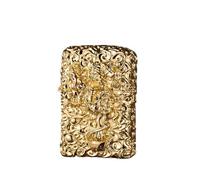 Pixiu Heavy Armor Brass Kerosene Windproof Lighter (Jin Bing)