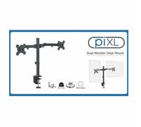 piXL Dual Monitor Arm Fully Adjustable Desk Mount for 13-27 Inch Screens