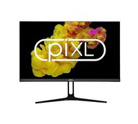 piXL Frameless Monitor, Widescreen IPS LCD Panel, 5ms Response Time, 75Hz Refresh Rate, Full HD 1920 x 1080, VGA, HDMI, Internal PSU, 16.7 Million Colour Support, Black Finish (24, Inches)