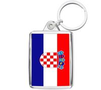 Pixly® Croatia Flag Keyring Key Fob Country Keychain Keepsake Croatian Souvenir Gift