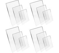Pixly® Crystal Clear Acrylic Perspex Plastic Sheet | Transparent | A5 A4 A3 | 2mm/3mm/5mm Thickness - Multipurpose Crafting, DIY and More (Thickness: 5mm, A3-297mm x 420mm) (Pack of 4)