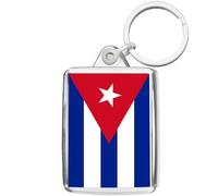 Pixly® Cuba Flag Keyring Key Fob Country Keychain Keepsake Cuban Souvenir Gift