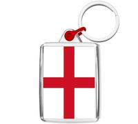 Pixly® England Flag Keyring Key Fob England Great Britain UK Country Keychain Keepsake Souvenir Gift
